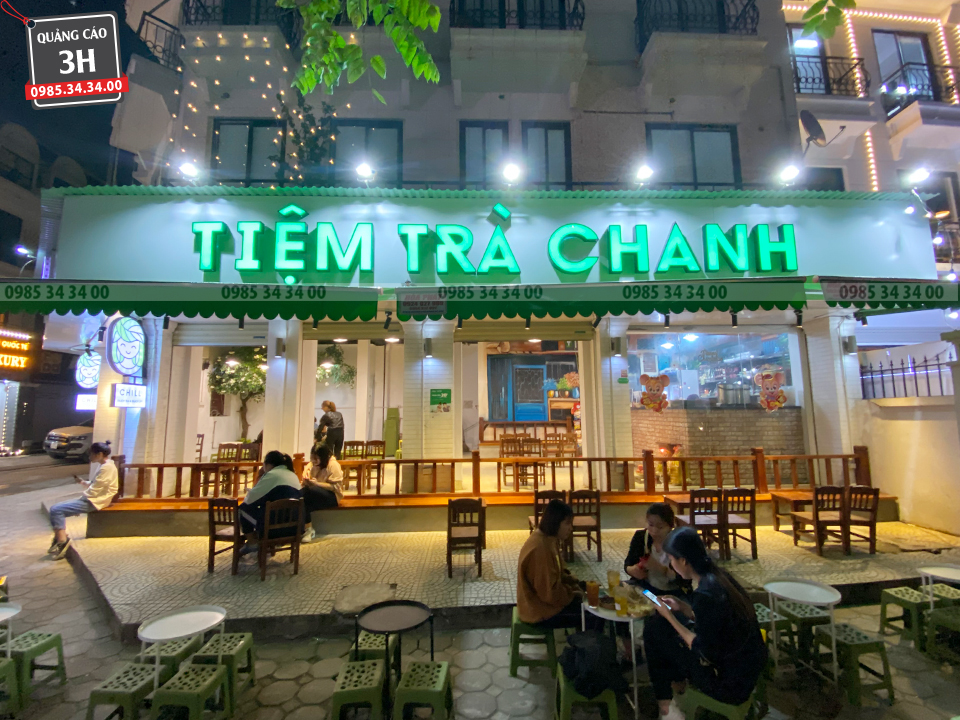 biển bảng quán trà chanh