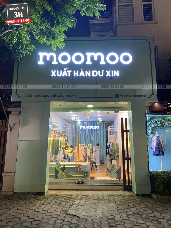 Biển quảng cáo moomoo đẹp
