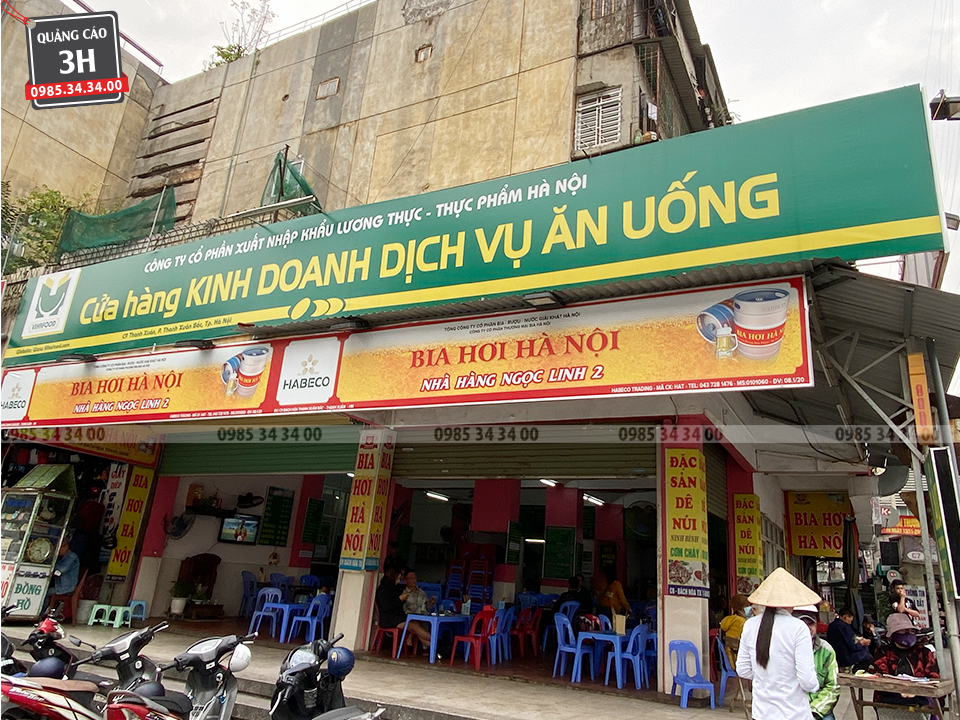 biển quảng cáo quán bia thu hút khách hàng