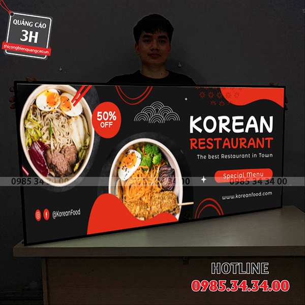 hộp đèn led siêu mỏng