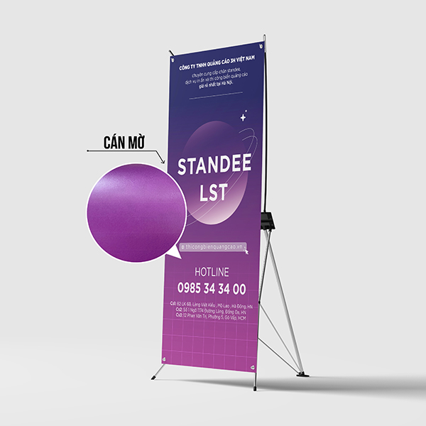 standee x cán mờ