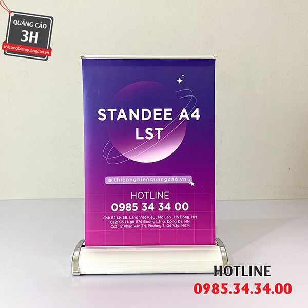 Color Standee Mini Standee Cuốn Mini A4, A3