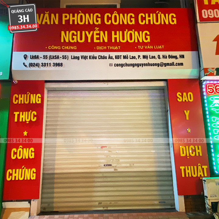 thi cong bien hieu van phong tai ha noi