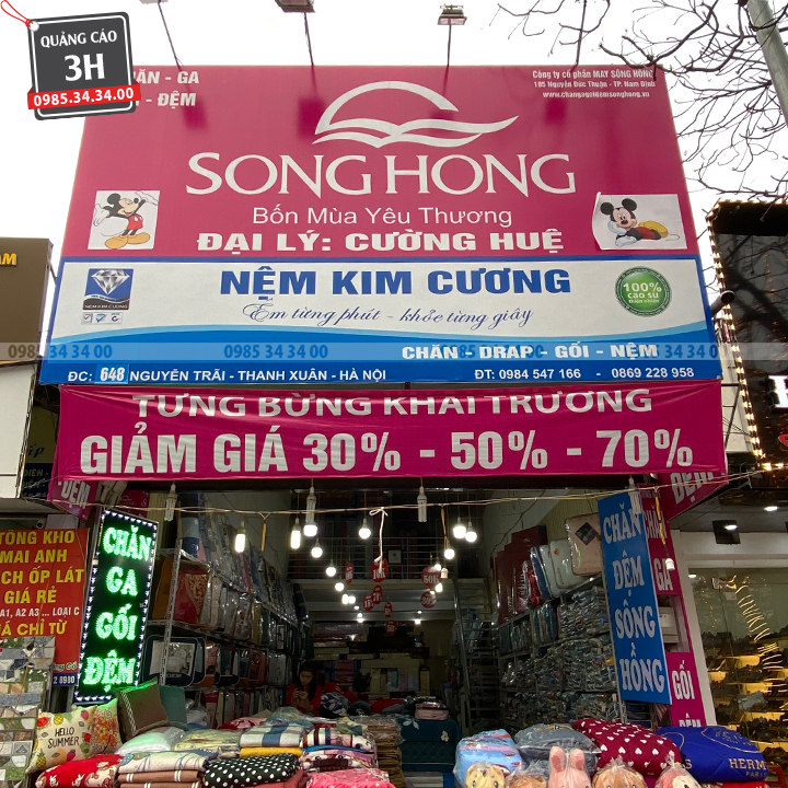 mẫu biển hiện chăn ga gối đệm chuyên nghiệp