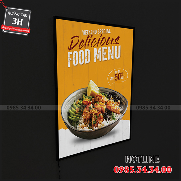 bảng led menu