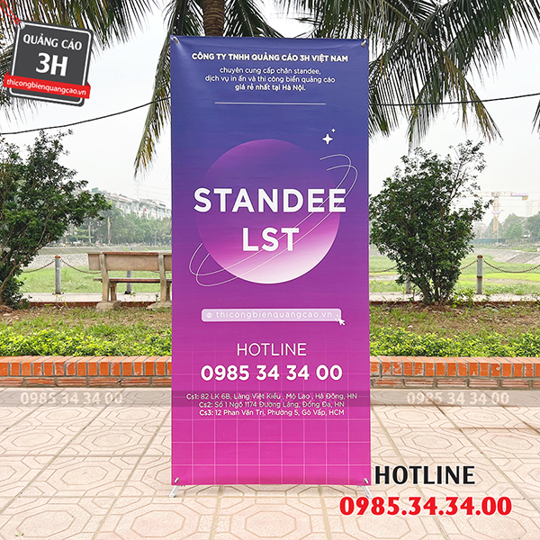 Cây Standee Chữ X Điều Chỉnh Nhôm