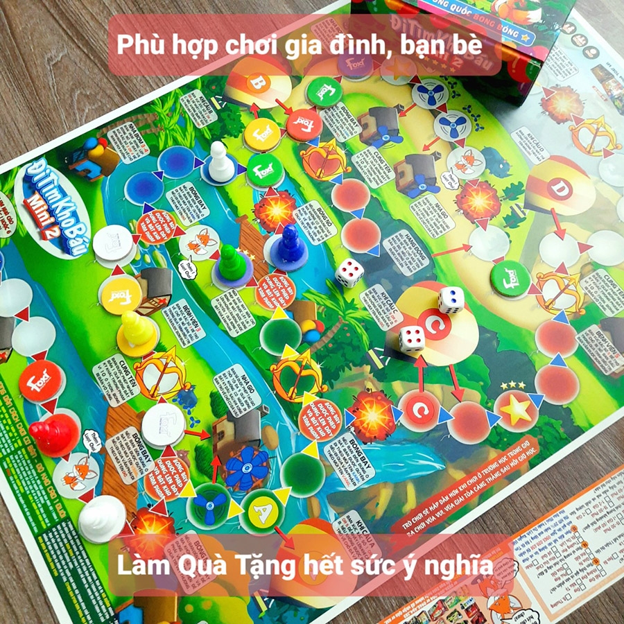 Đồ Chơi Foxi Cờ Xúc Xắc - Đi Tìm Kho Báu Mini 2