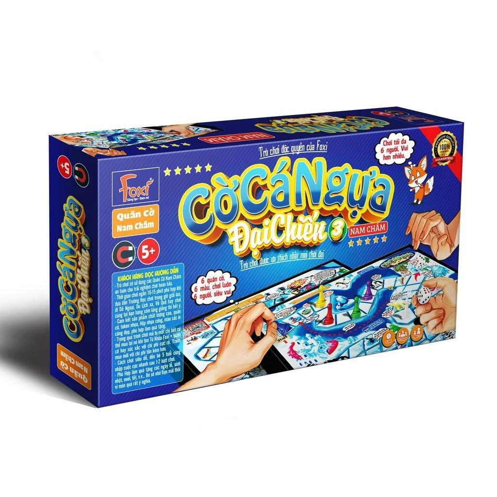 Đồ Chơi Foxi Cờ Cá Ngựa Đại Chiến 3 Nam Châm