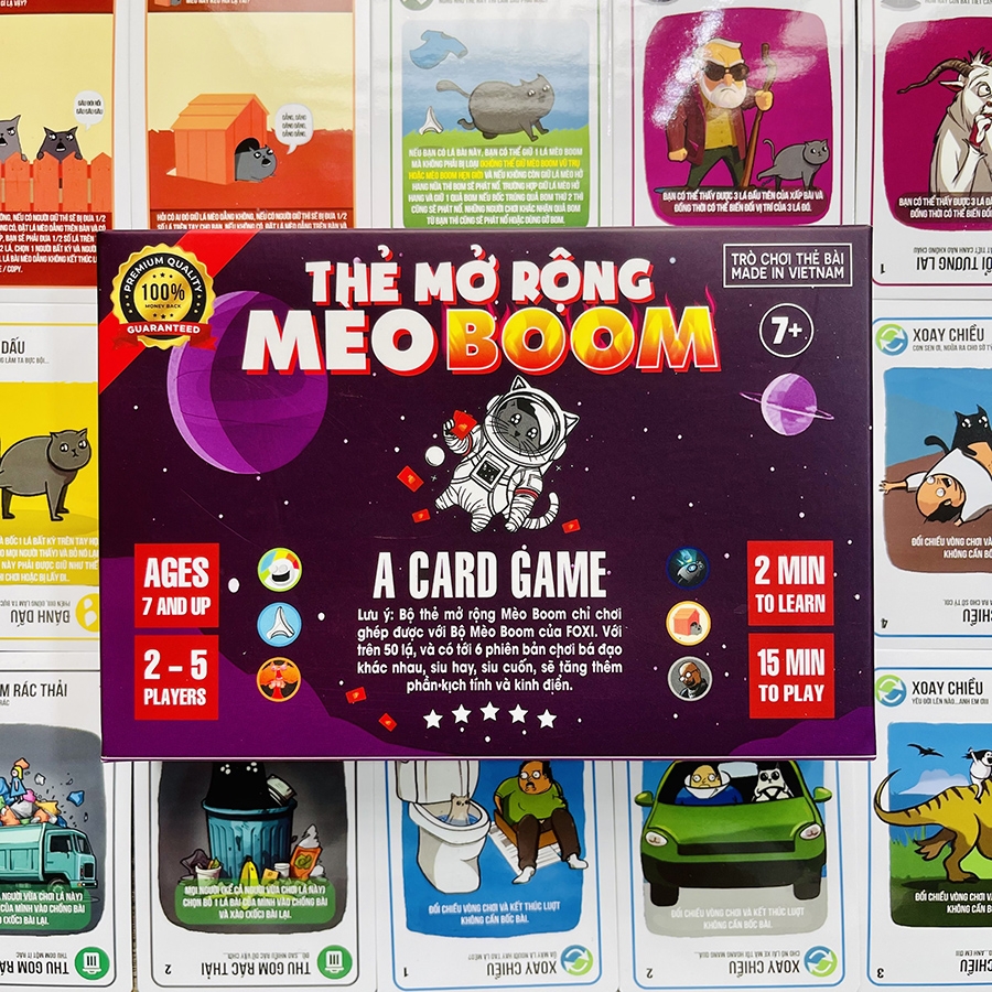 Đồ Chơi Foxi Thẻ Mở Rộng Mèo Boom