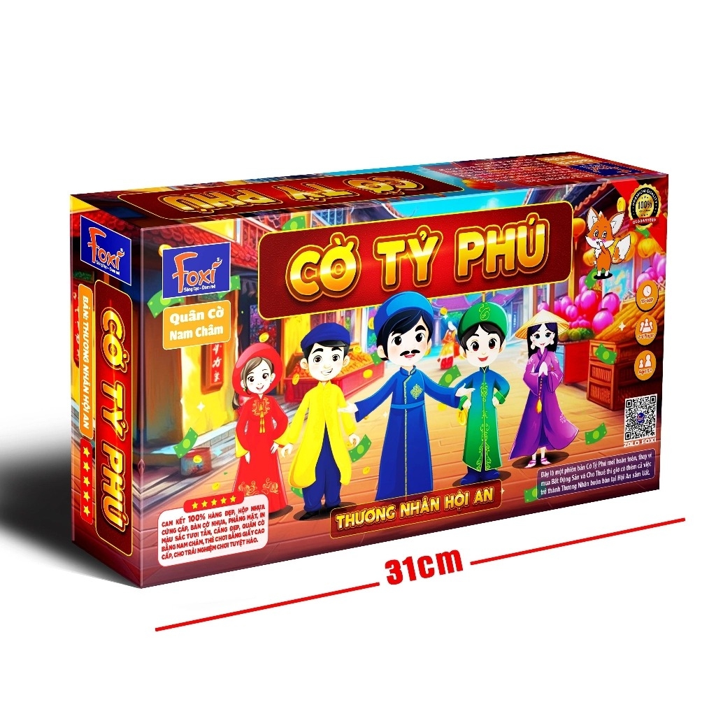 Đồ Chơi Foxi Cờ Tỷ Phú Nam Châm - Bản 31cm
