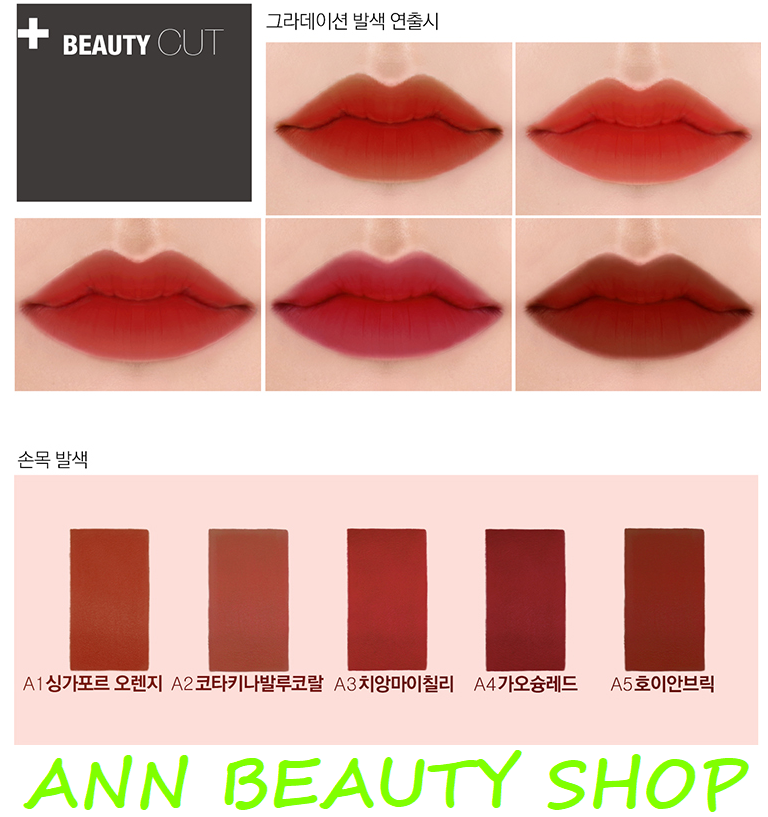 Son Kem Lì BBIA Last Velvet Lip Tint Asia Edition 5g | Ann Beauty Shop
