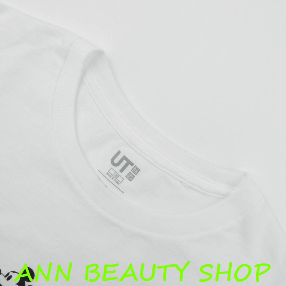 Áo phông Uniqlo nữ mầu trắng Mickey đỏ 01 OffWhite  UNI JAPAN