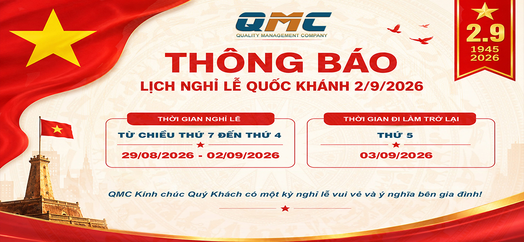 THÔNG BÁO NGHỈ LỄ QUỐC KHÁNH 2/9/2026