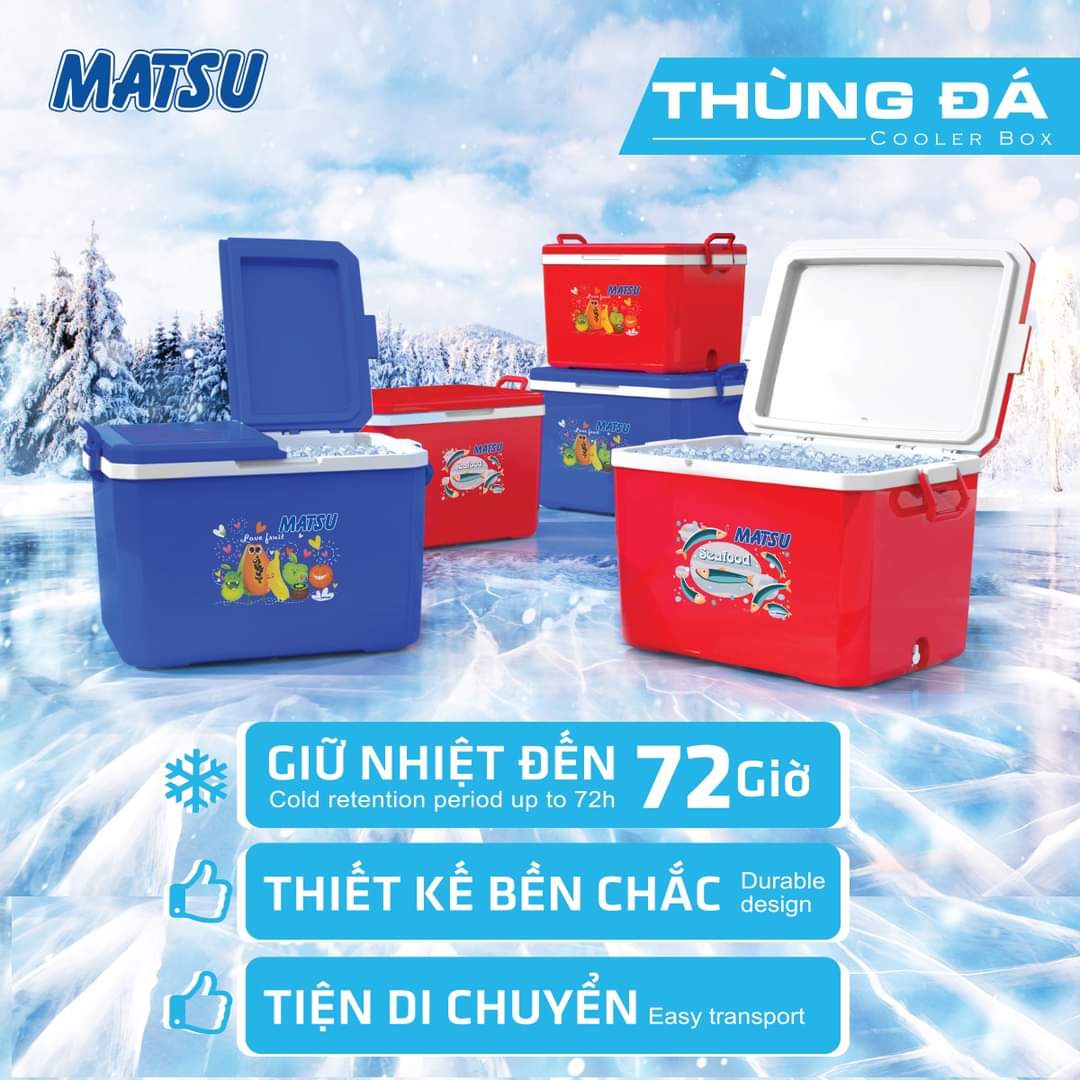 THÙNG ĐÁ VUÔNG  NHỰA  DUY TÂN