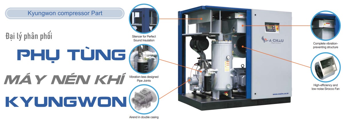 Phụ tùng máy nén khí Kyungwon Hàn Quốc
