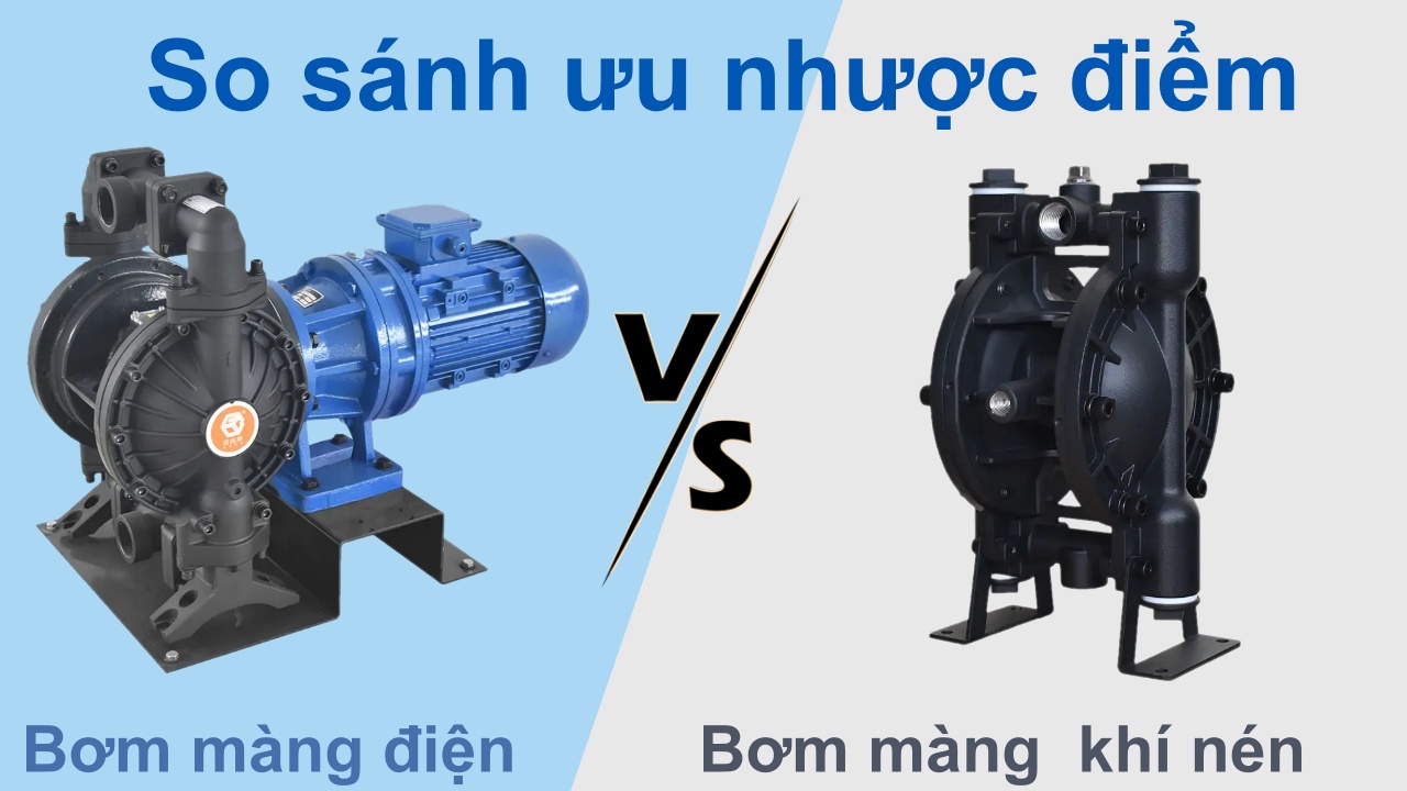 Bơm màng điện là gì? Lợi ích, sự khác biệt, và so sánh với bơm màng khí nén
