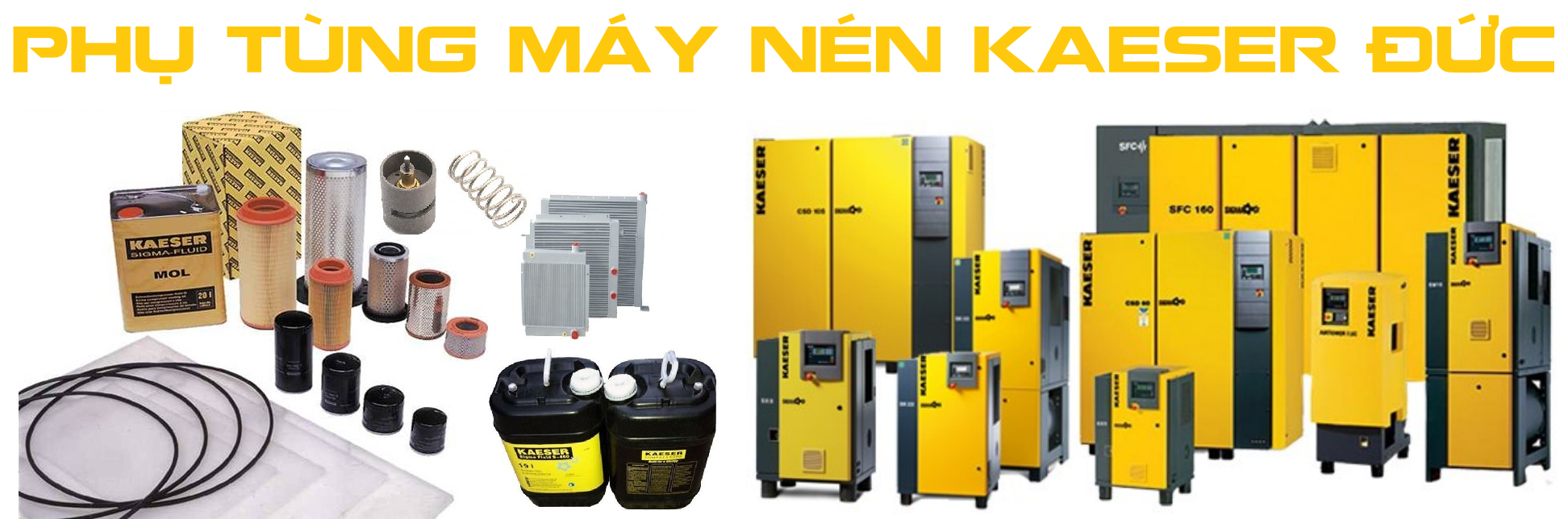 Phụ tùng máy nén khí Kaeser đầy đủ chủng loại