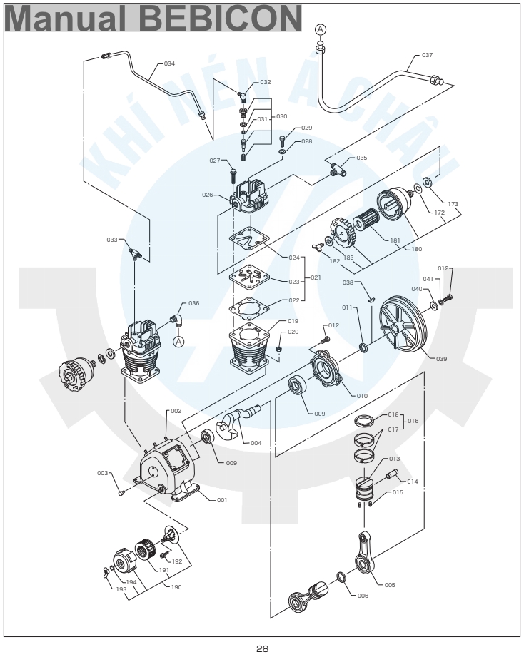 Manual hitachi piston  bebicon