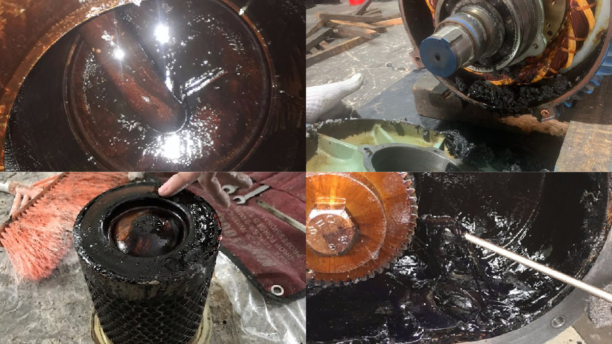 Máy nén khí bị hư hỏng và bảo trì do sử dụng dầu máy nén khí kém chất lượng