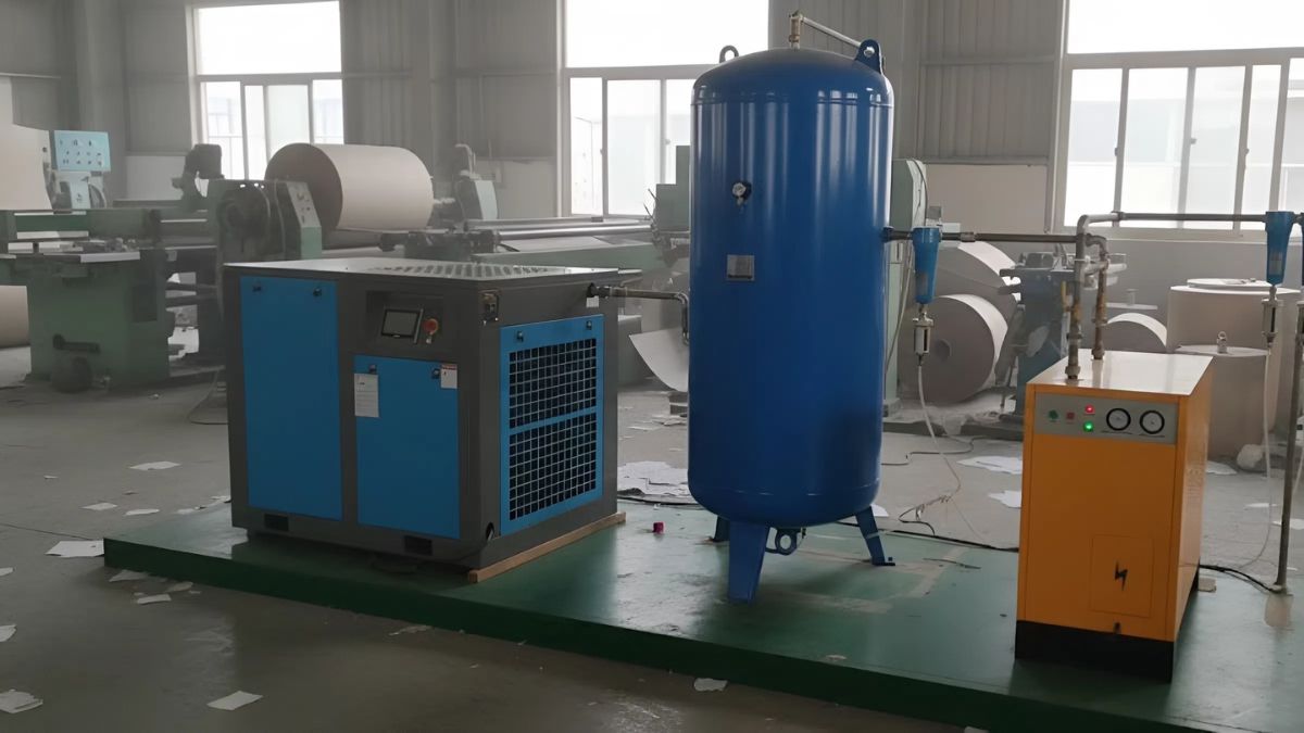 Hệ thống máy nén khí vận hành trong môi trường nhà xưởng Việt Nam nóng và bụi