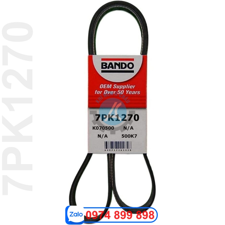 Dây curoa máy nén khí 7PK1270 Bando