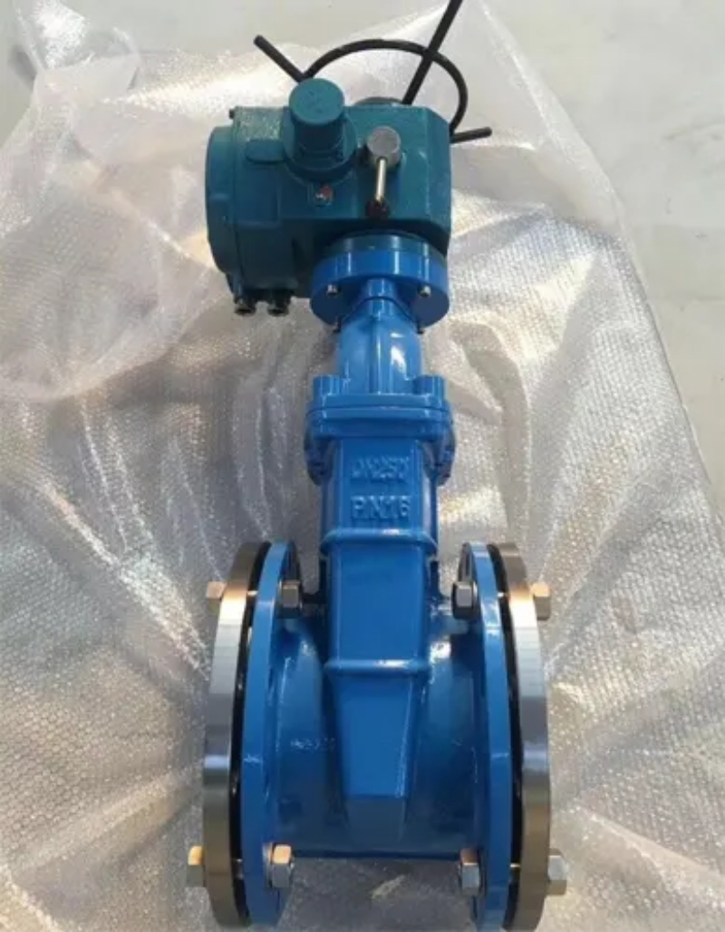 Van cổng gang điều khiển điện