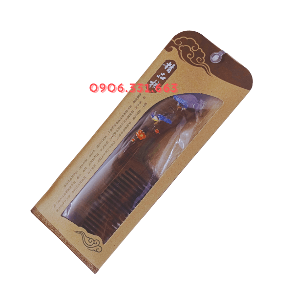 Lược Gỗ Đàn Hương Đôi Chim Uyên Ương