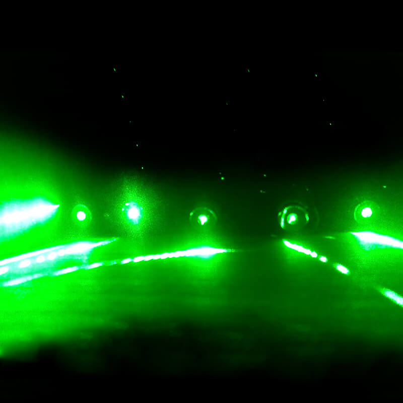 Bao tay đèn laser xanh lá 4 đầu