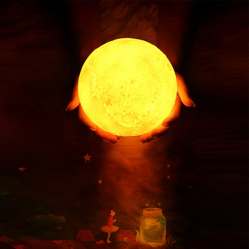 đèn ngủ mặt trăng moon light 3d