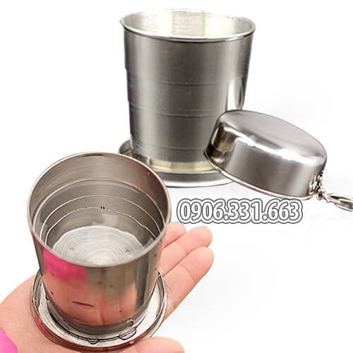 Cốc inox gấp gọn shop quà tặng 88