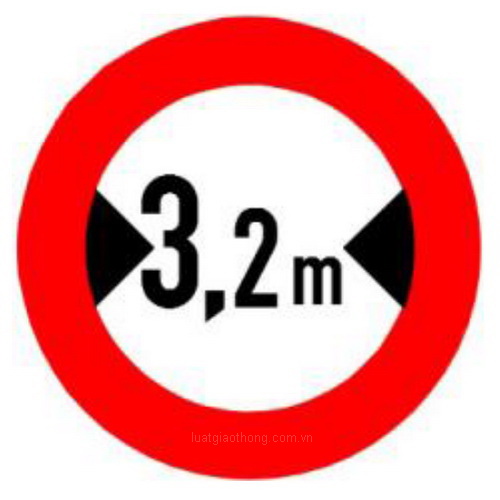 Biển số P118 "Hạn chế chiều ngang xe" | Sản xuất tại công ty Châu Hưng Châu Hưng 247