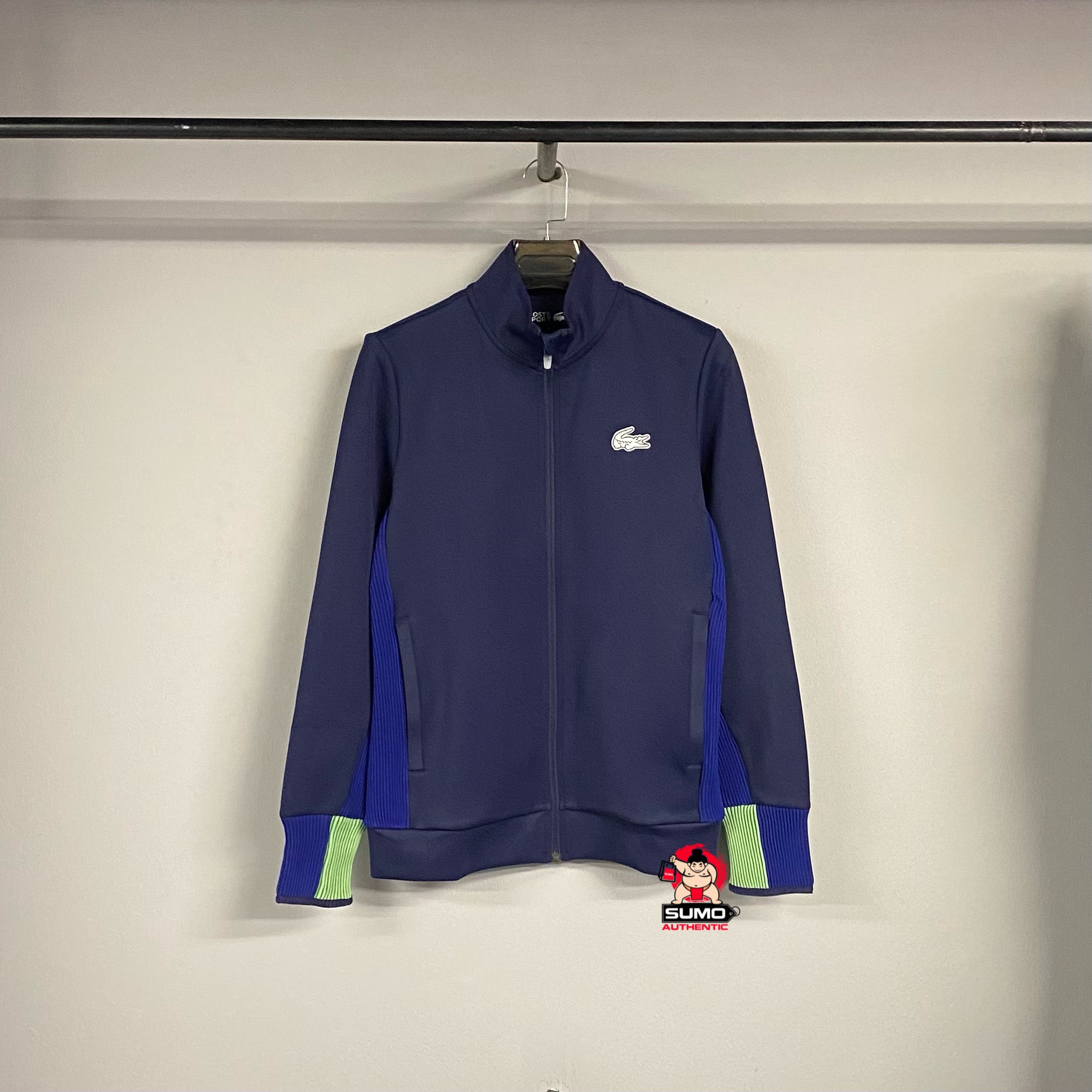 Áo Thể Thao Lacoste Màu Xanh -Men's Lacoste SPORT Zippered Stretch