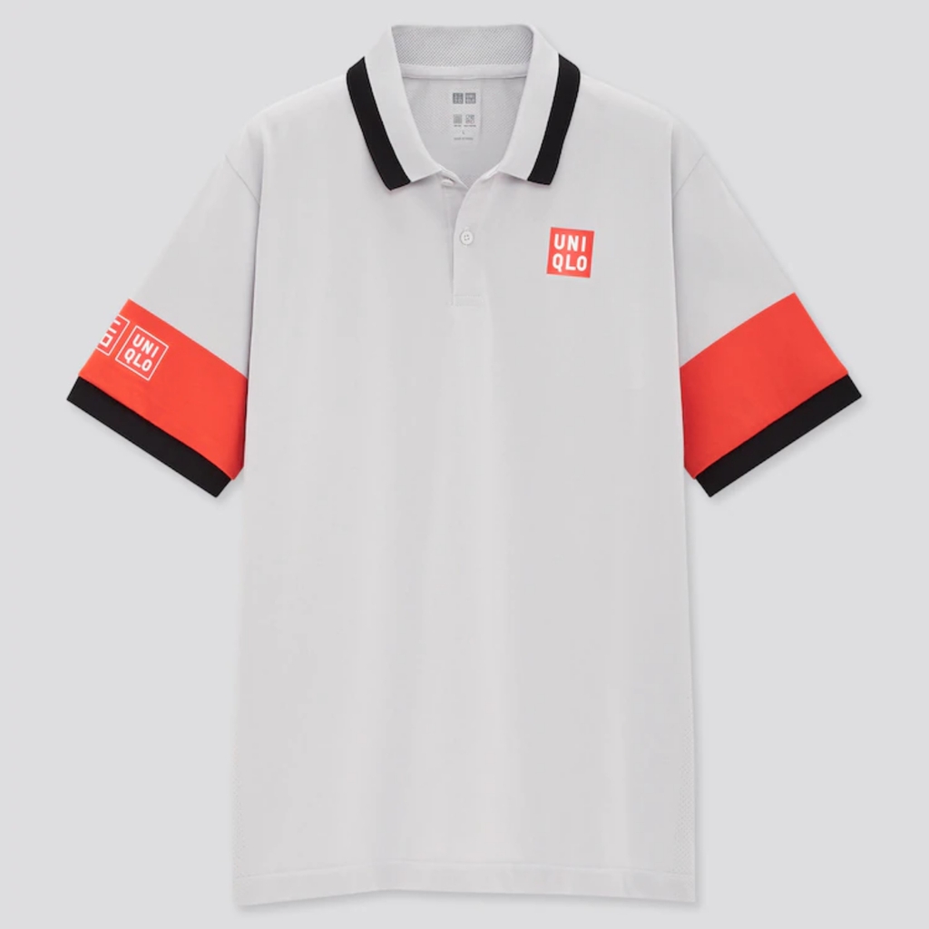 Uniqlo Polo Shirt Tennis Novak Djokovic Japan Sz Extra Large White Short  Sleeve  eBay