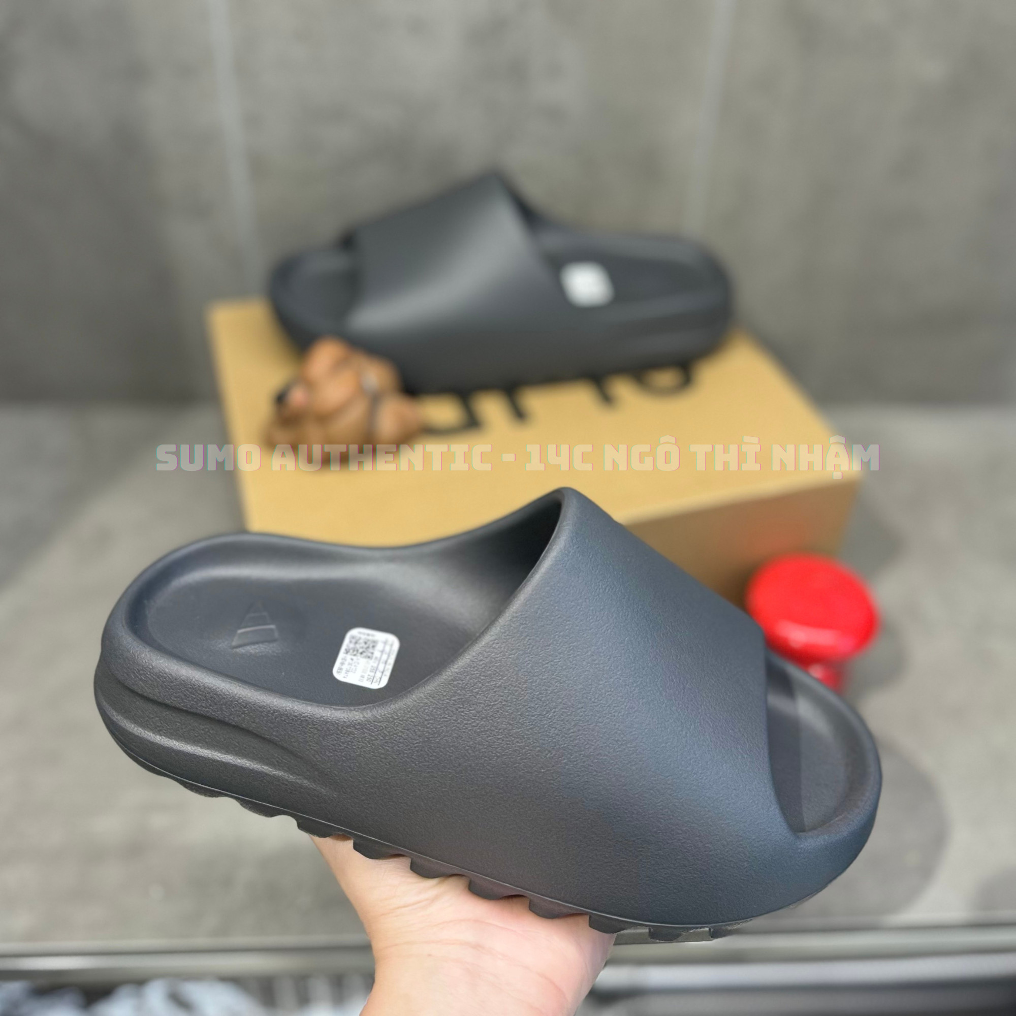 Dép Thể Thao Slides Màu Yeezy Slide 'Slate Grey ID2350