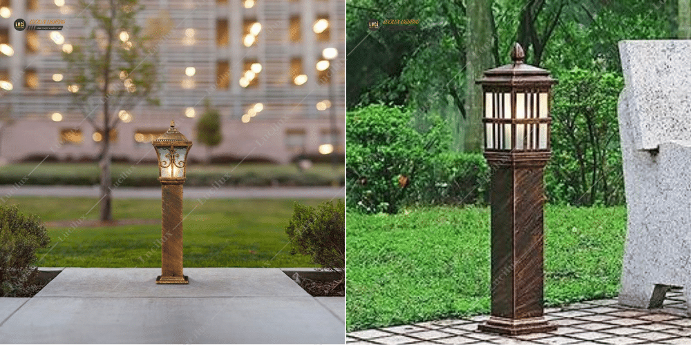 đèn nấm sân vườn châu âu 