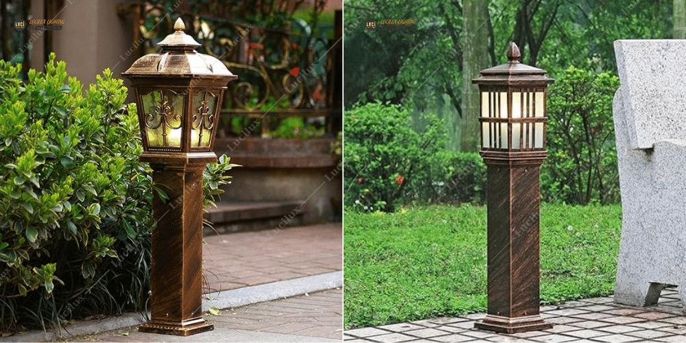 Đèn nấm sân vườn trang trí cổ điển 