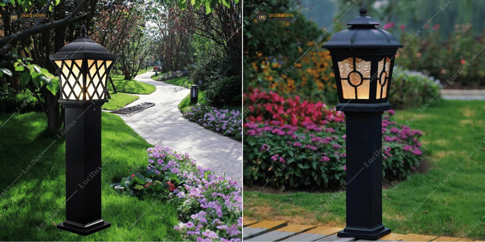 Đèn nấm sân vườn cổ điển 