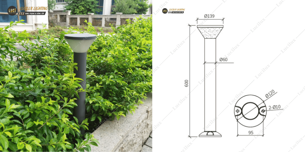 Đèn Bollard sân vườn