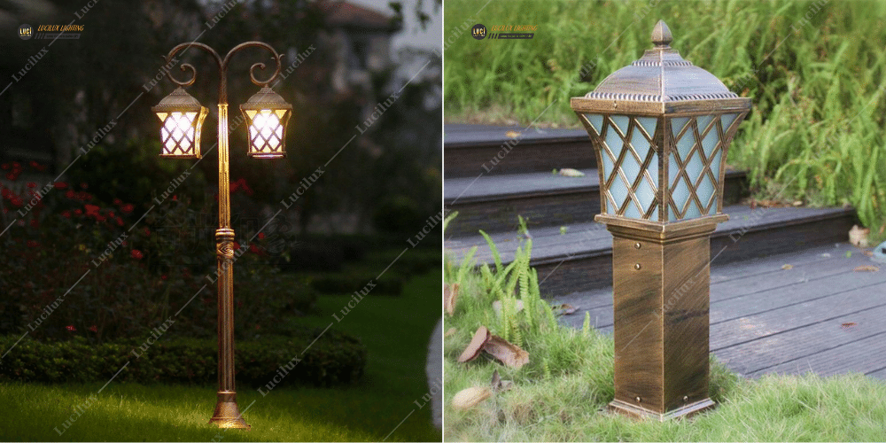đèn sân vườn cổ điển 