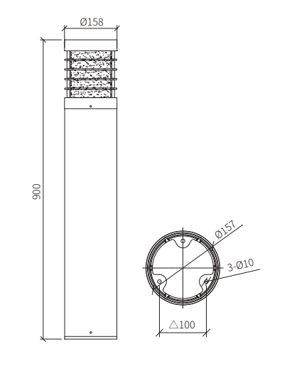 đèn nấm sân vườn 