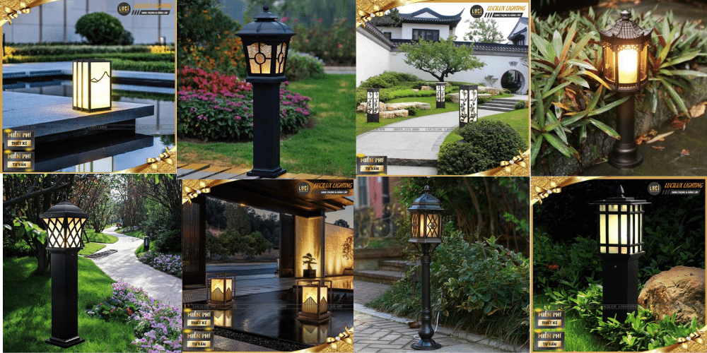 đèn nấm sân vườn 