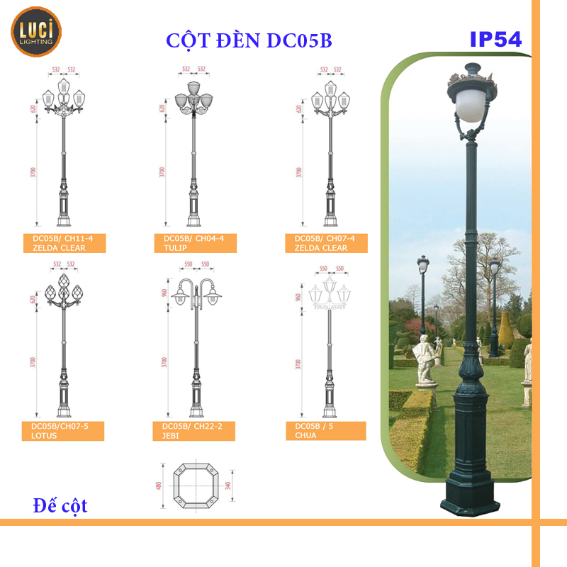 Cột đèn DC05B