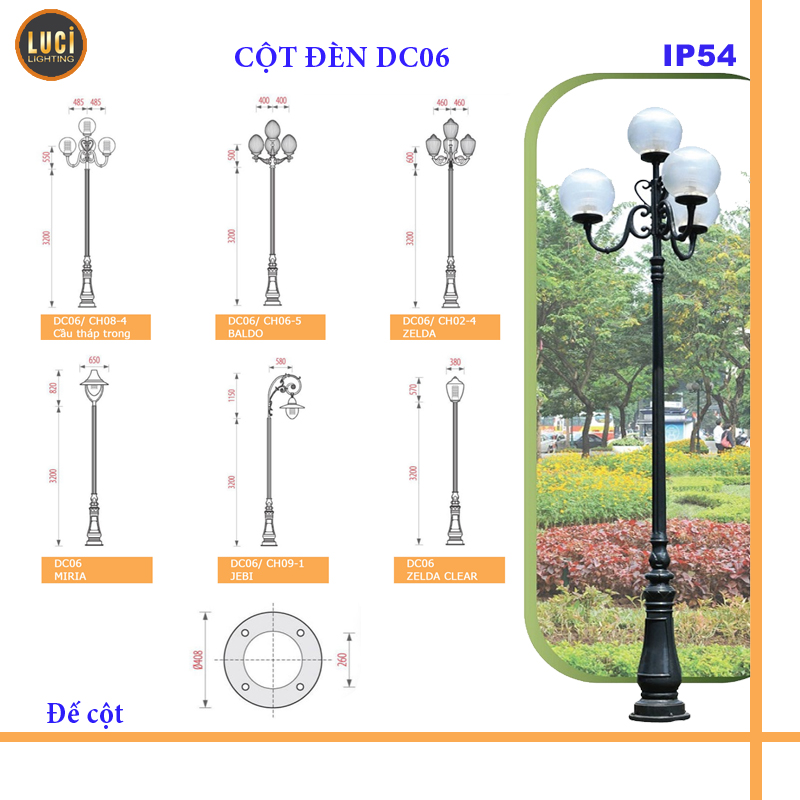 Cột đèn DC06
