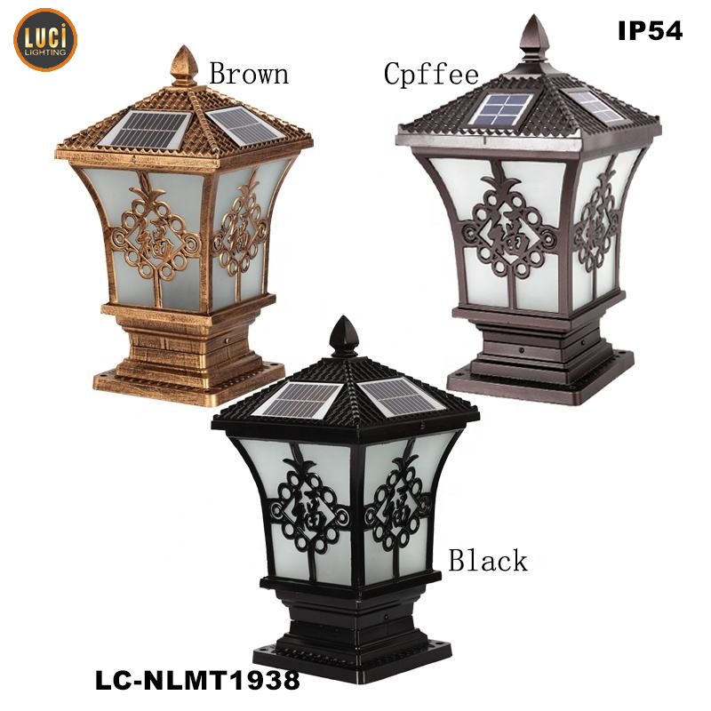 Đèn trụ cổng Năng lượng mặt trời LC-NLMT1938