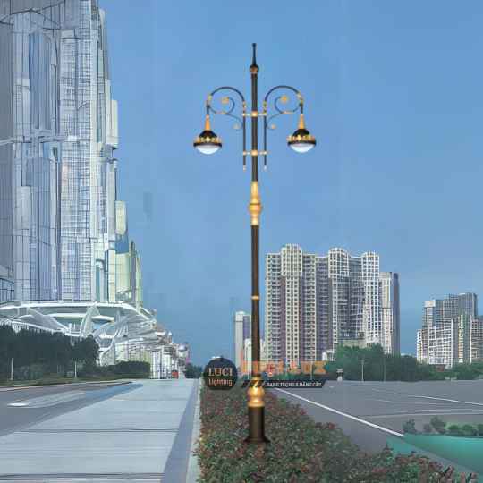 Cột đèn sân vườn Châu âu LC-PL1207