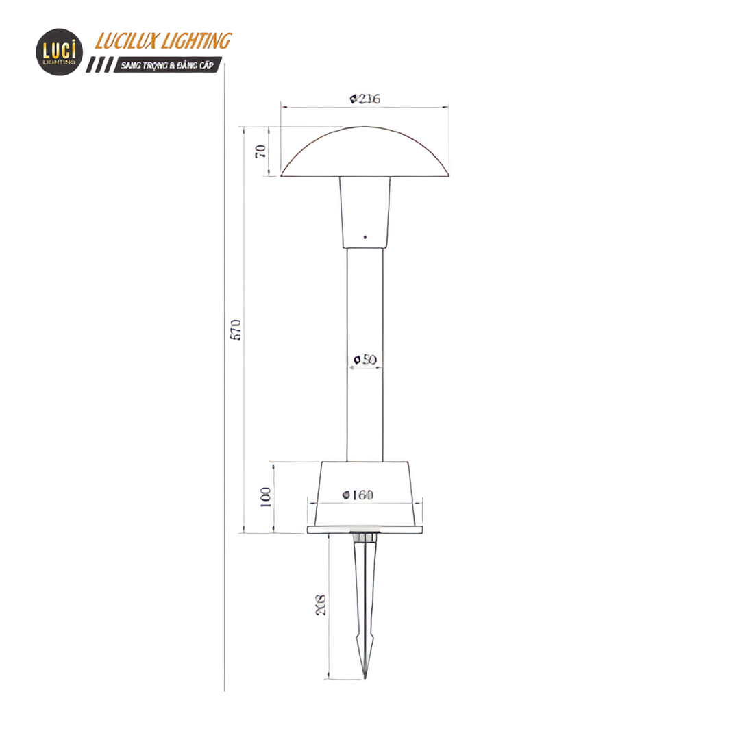 Đèn Bollard sân vườn LC-BL4244