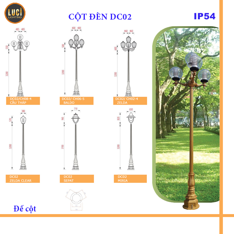 Cột đèn DC02