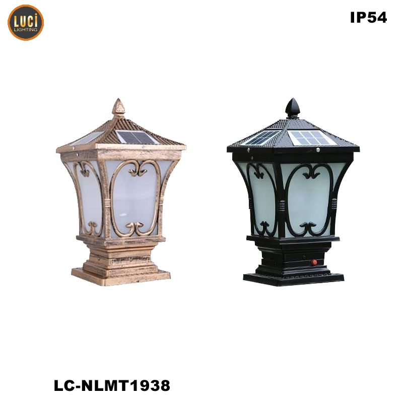 Đèn trụ cổng Năng lượng mặt trời LC-NLMT1938