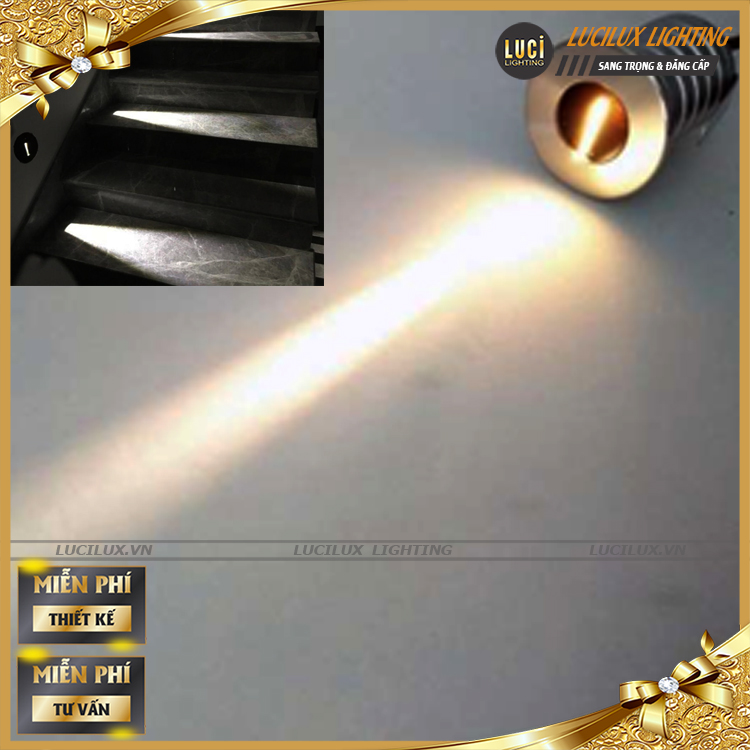 Đèn dẫn lối,âm bậc cầu thang LC-IG1512