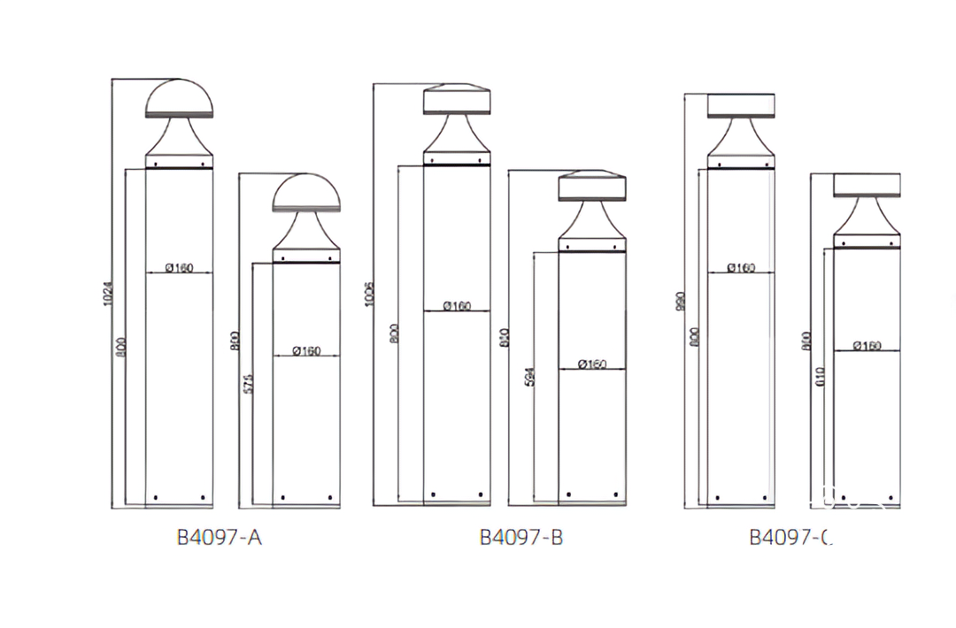 Đèn Bollard sân vườn LC-BL4097